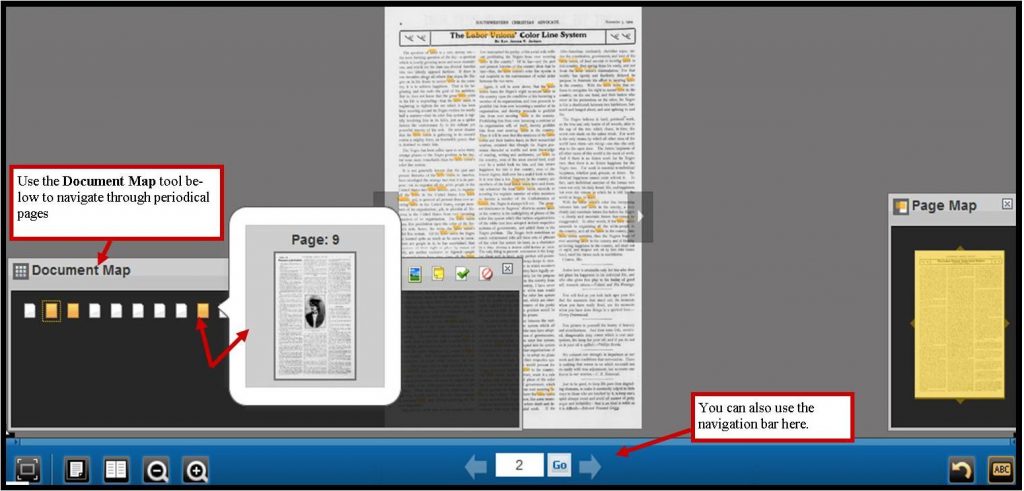 African-American Historical Serials Document Map View