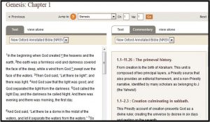 Oxford Biblical Studies Text and commentary view